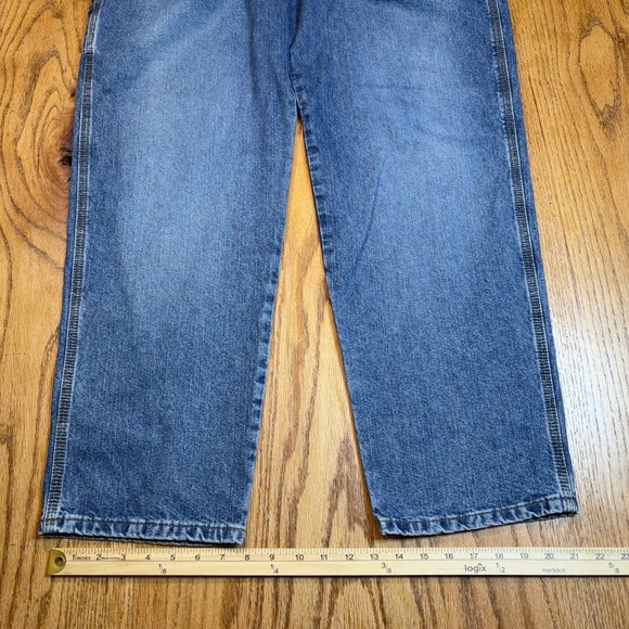 Cinch Jeans Mens 34x32 Blue Label Loose Fit Carpenter Denim Mid Rise - Picture 4 of 10